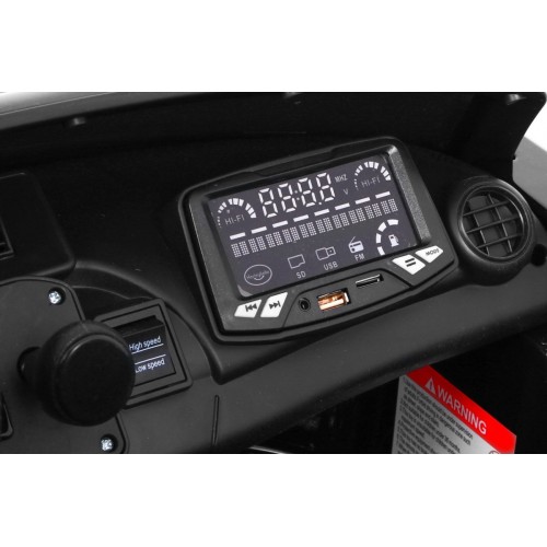 Mercedes-Benz GT R Dětská barva Černá 4x4 Drive Air Supply Dálkové ovládání EVA MP3 LED