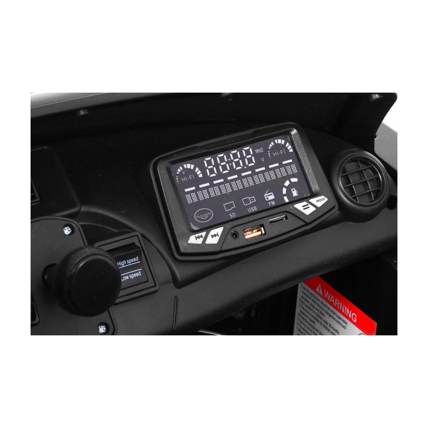 Mercedes-Benz GT R Dětská barva Černá 4x4 Drive Air Supply Dálkové ovládání EVA MP3 LED