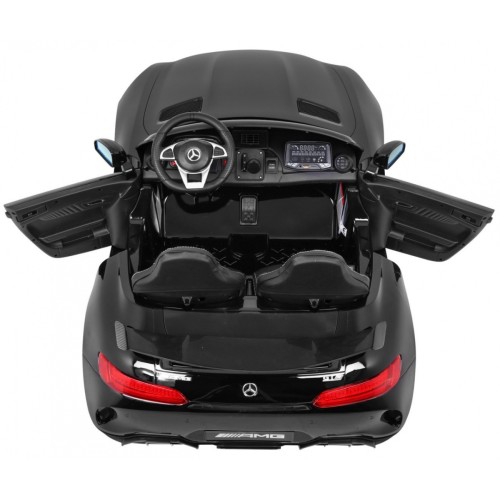 Mercedes-Benz GT R Dětská barva Černá 4x4 Drive Air Supply Dálkové ovládání EVA MP3 LED