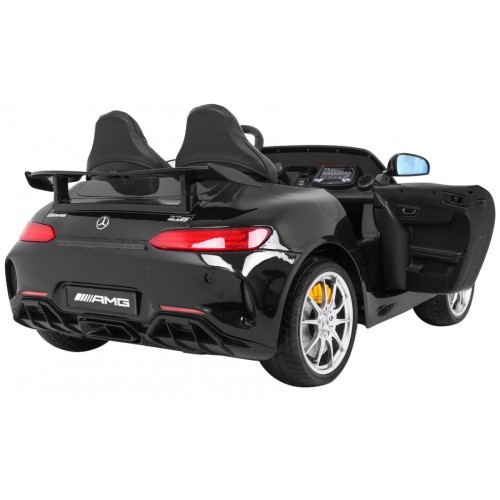 Mercedes-Benz GT R Dětská barva Černá 4x4 Drive Air Supply Dálkové ovládání EVA MP3 LED