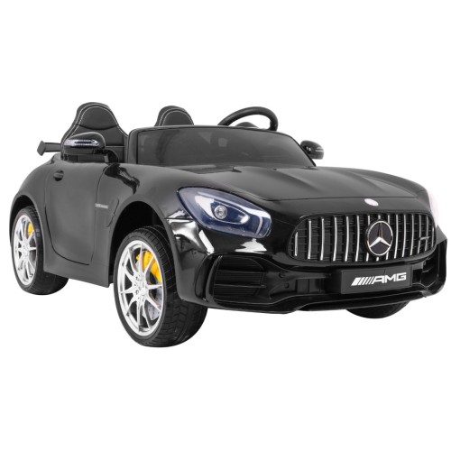 Mercedes-Benz GT R Dětská barva Černá 4x4 Drive Air Supply Dálkové ovládání EVA MP3 LED