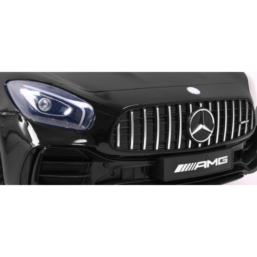Mercedes-Benz GT R Dětská barva Černá 4x4 Drive Air Supply Dálkové ovládání EVA MP3 LED