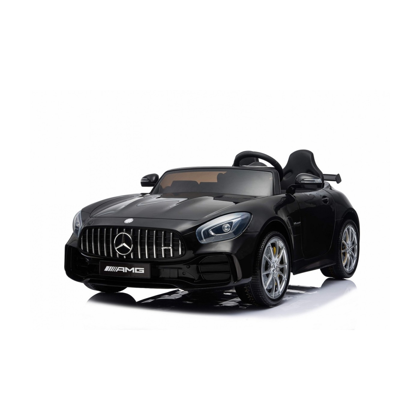 Mercedes-Benz GT R Dětská barva Černá 4x4 Drive Air Supply Dálkové ovládání EVA MP3 LED