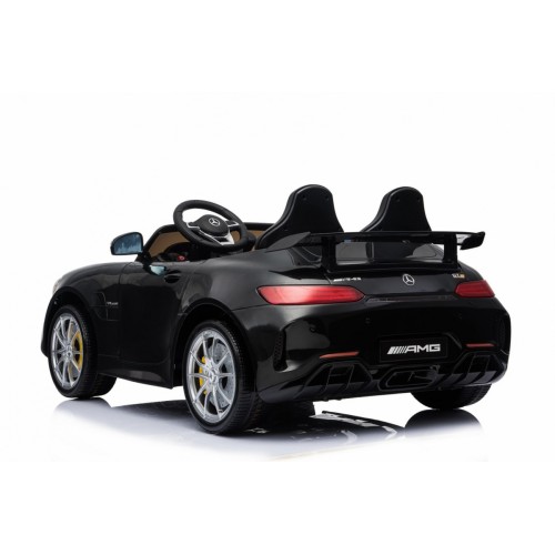 Mercedes-Benz GT R Dětská barva Černá 4x4 Drive Air Supply Dálkové ovládání EVA MP3 LED
