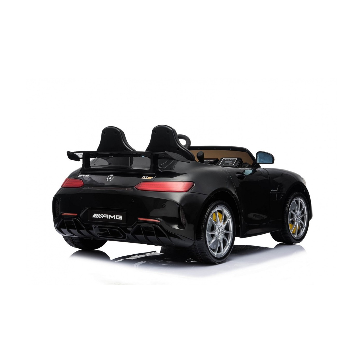 Mercedes-Benz GT R Dětská barva Černá 4x4 Drive Air Supply Dálkové ovládání EVA MP3 LED