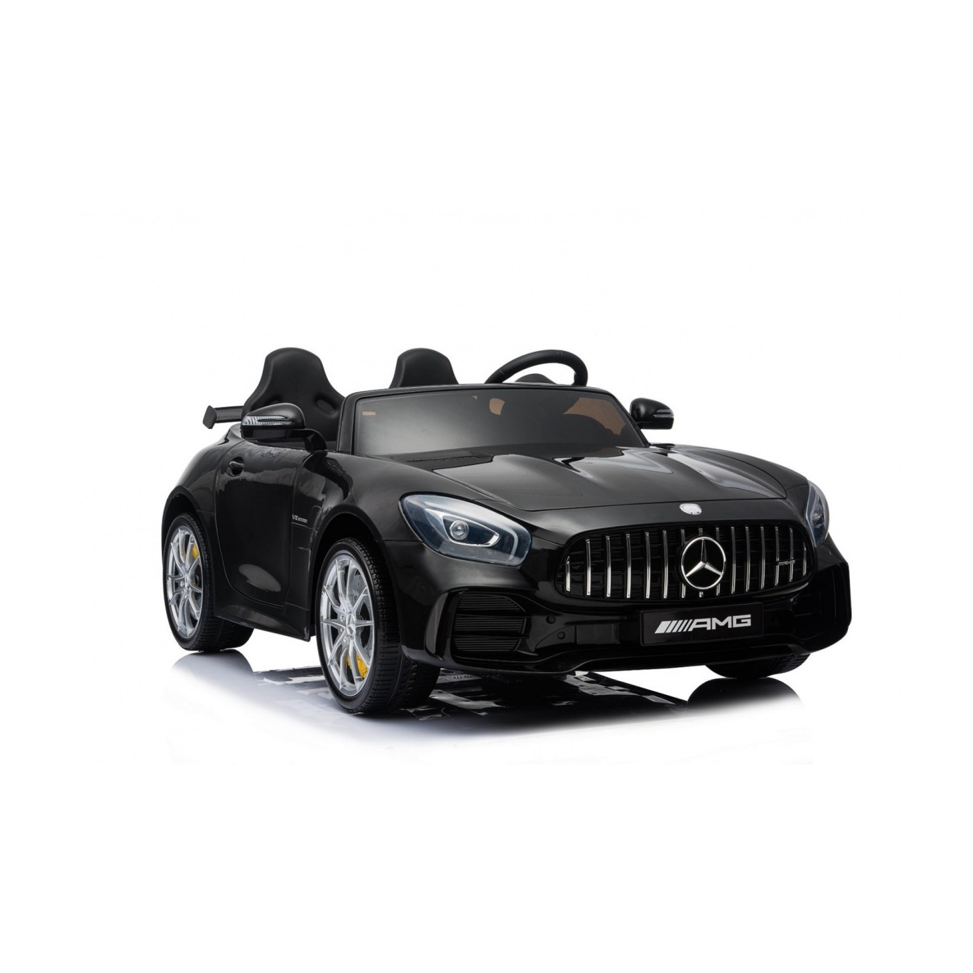 Mercedes-Benz GT R Dětská barva Černá 4x4 Drive Air Supply Dálkové ovládání EVA MP3 LED