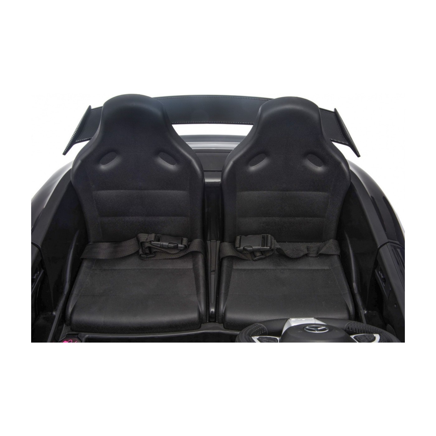 Mercedes-Benz GT R Dětská barva Černá 4x4 Drive Air Supply Dálkové ovládání EVA MP3 LED