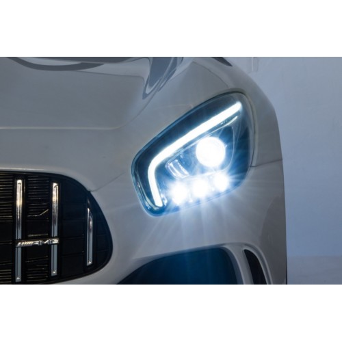 Mercedes-Benz GT R Dětská barva Černá 4x4 Drive Air Supply Dálkové ovládání EVA MP3 LED