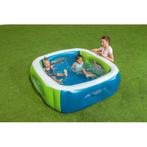 Nafukovací dětský bazén BESTWAY s pozorovacími okny 168X168X56