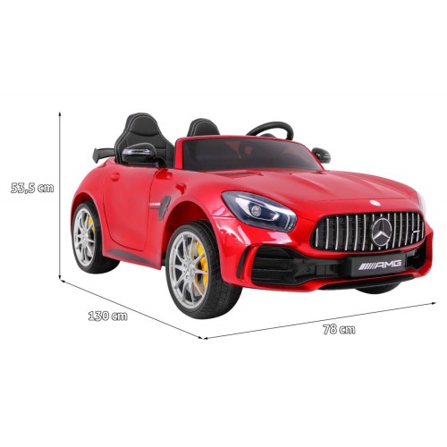 Dětský lak Mercedes-Benz GT R červený 4x4 Drive Air Supply Remote EVA MP3 LED