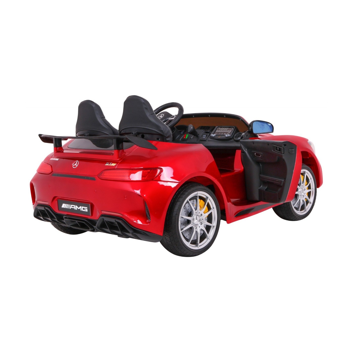 Dětský lak Mercedes-Benz GT R červený 4x4 Drive Air Supply Remote EVA MP3 LED