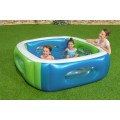 Nafukovací dětský bazén BESTWAY s pozorovacími okny 168X168X56