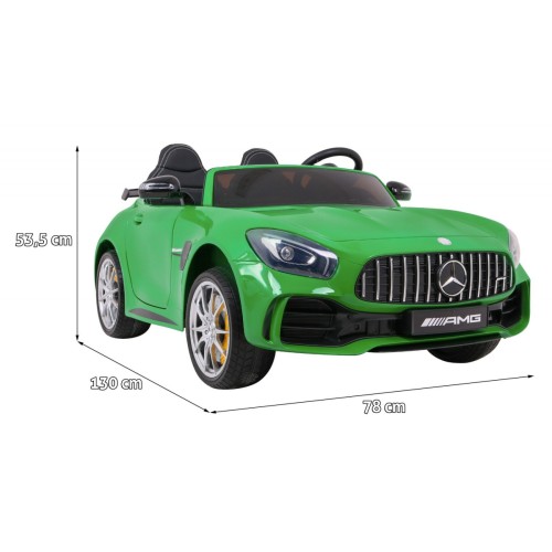 Mercedes-Benz GT R Dětská barva Zelená 4x4 Drive Air Vent Remote EVA MP3 LED