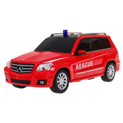 Hasičský vůz Mercedes-Benz 2v1 RASTAR Dálkově ovládané Záchranné vozidlo