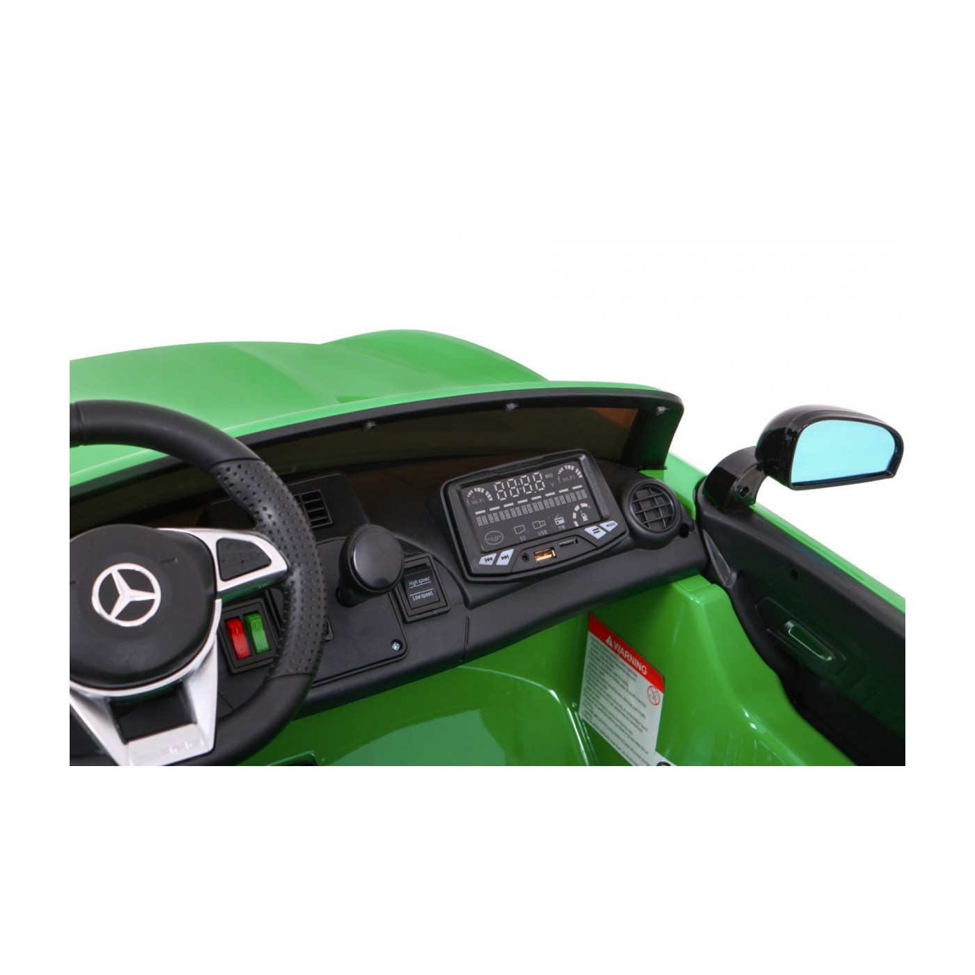 Mercedes-Benz GT R Dětská barva Zelená 4x4 Drive Air Vent Remote EVA MP3 LED