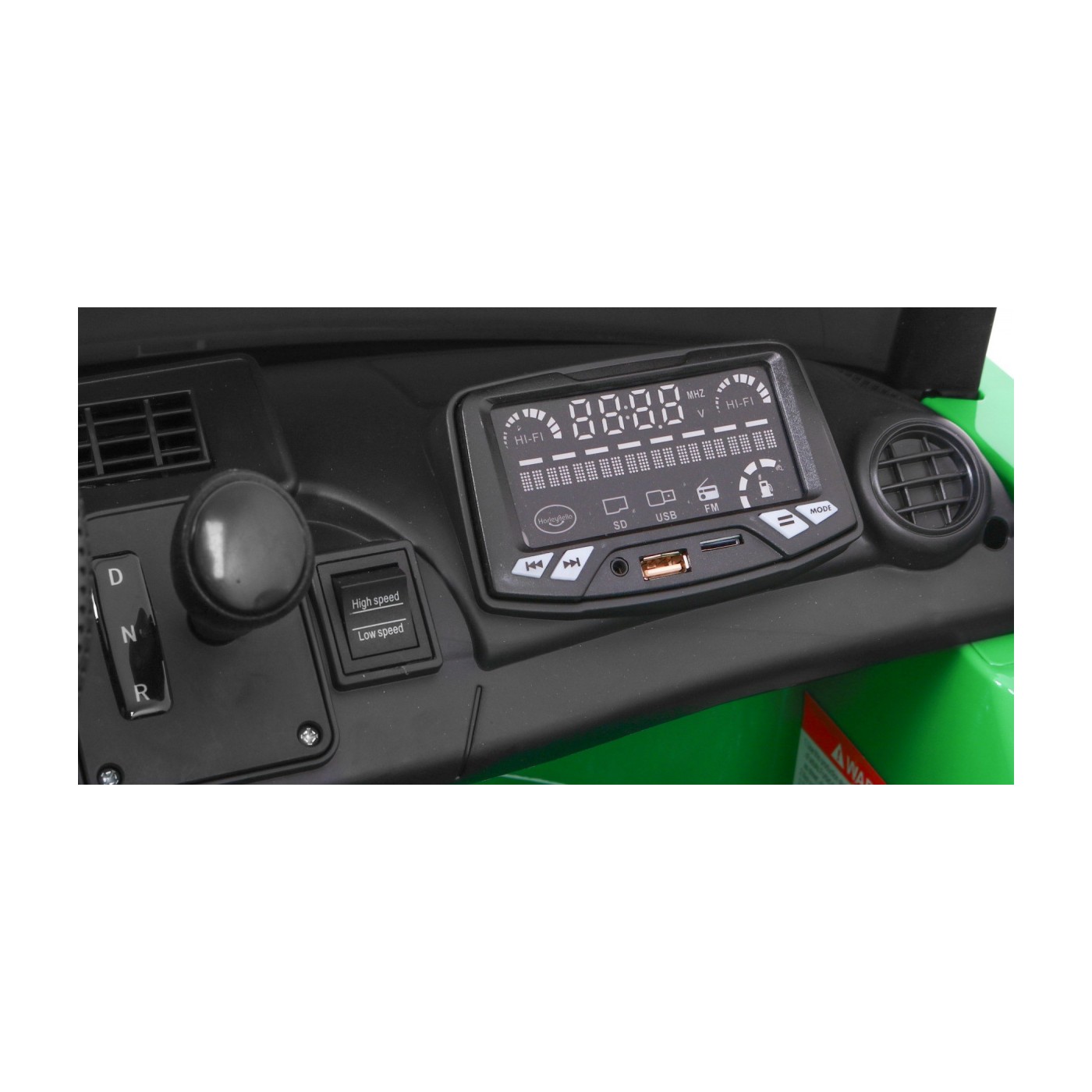 Mercedes-Benz GT R Dětská barva Zelená 4x4 Drive Air Vent Remote EVA MP3 LED