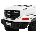 Bílé dětské bateriové auto Mercedes-Benz Zetros + 2místné + zavazadlový prostor + dálkové ovládání
