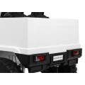Bílé dětské bateriové auto Mercedes-Benz Zetros + 2místné + zavazadlový prostor + dálkové ovládání