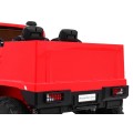 Dětský akumulátorový vůz Mercedes-Benz Zetros červený + 2místný + zavazadlový prostor + dálkové ovládání