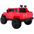Dětský dobíjecí vůz Mighty Jeep červený + 2místný + 4x4 Drive + 2 nosiče zavazadel