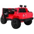 Dětský dobíjecí vůz Mighty Jeep červený + 2místný + 4x4 Drive + 2 nosiče zavazadel