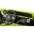 Mighty Jeep Kids Battery auto zelená + 2místný + 4x4 Drive + 2 nosiče zavazadel