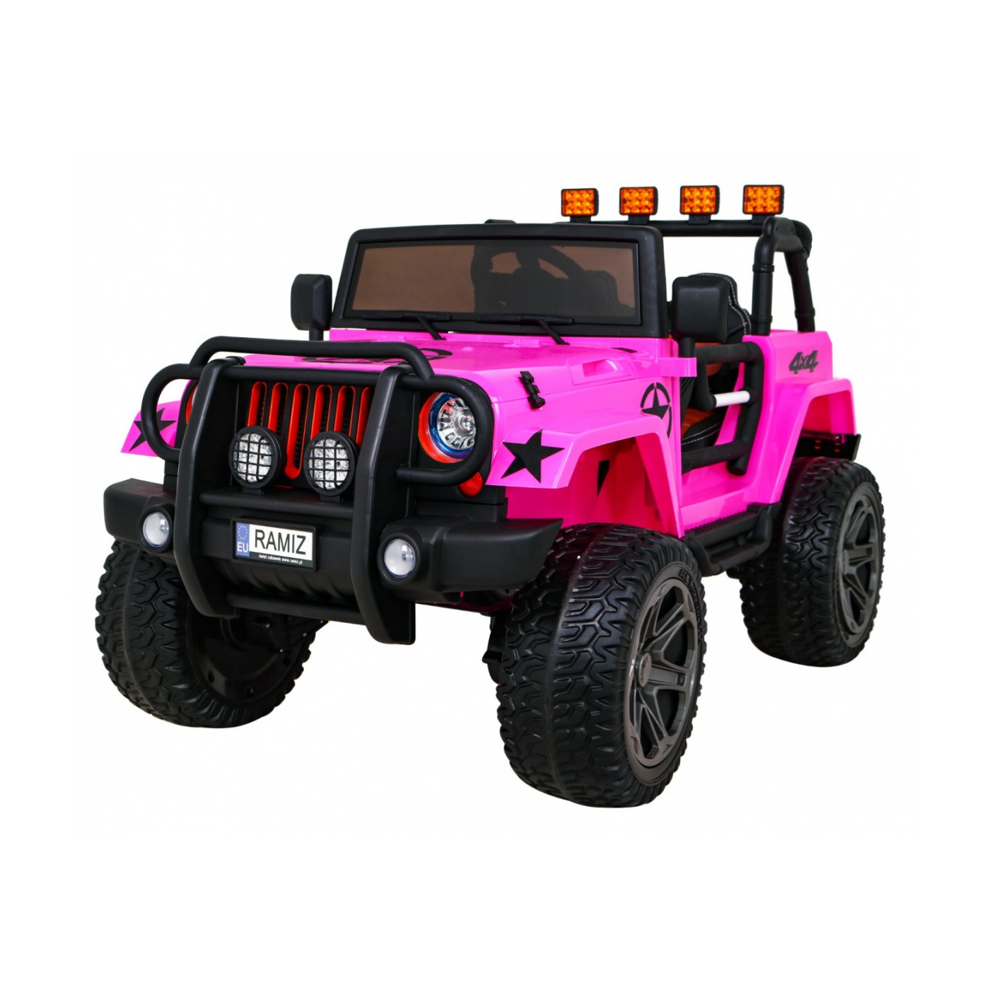 Monster Jeep 4x4 růžový