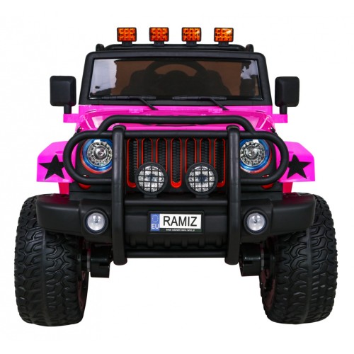 Monster Jeep 4x4 růžový