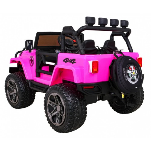Monster Jeep 4x4 růžový