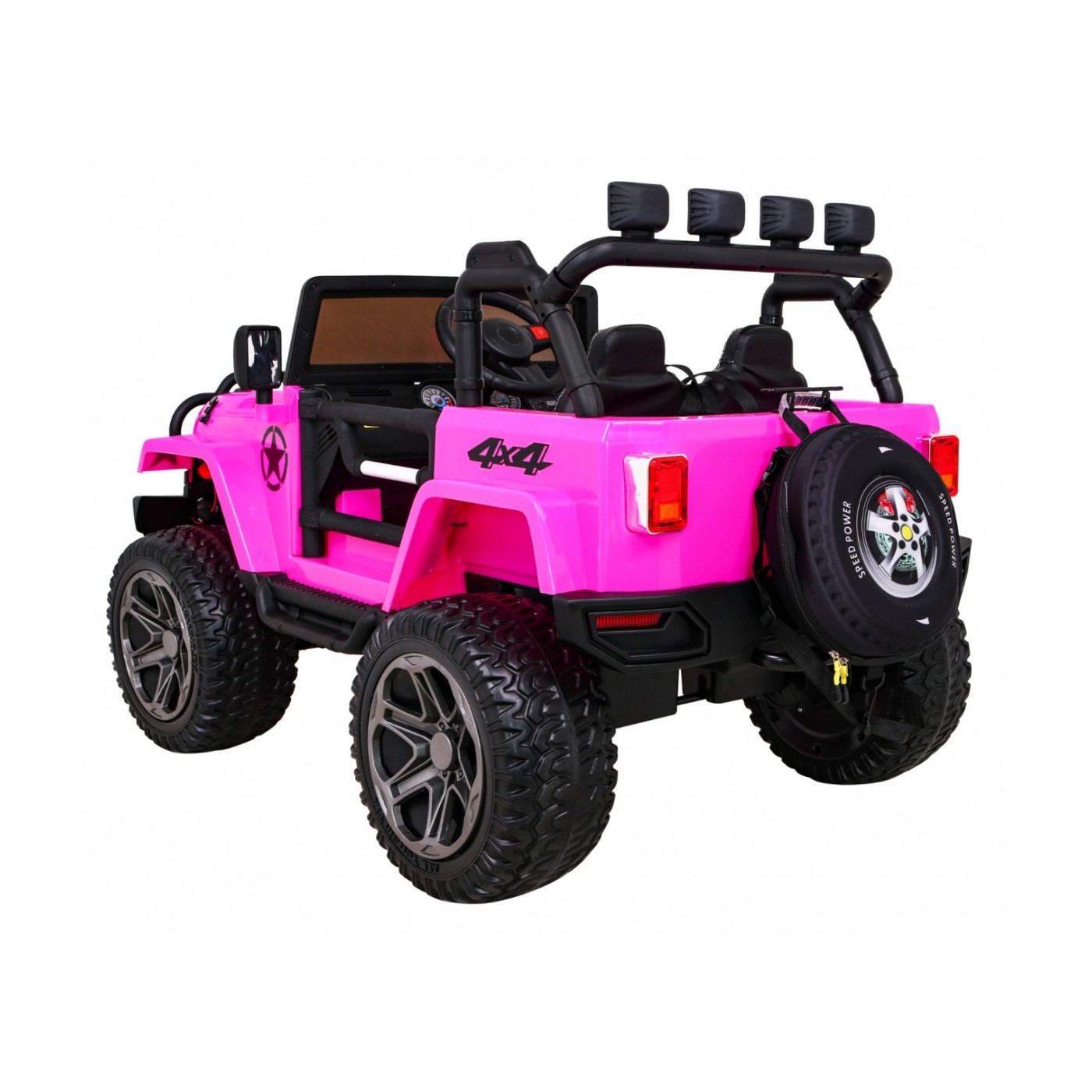Monster Jeep 4x4 růžový