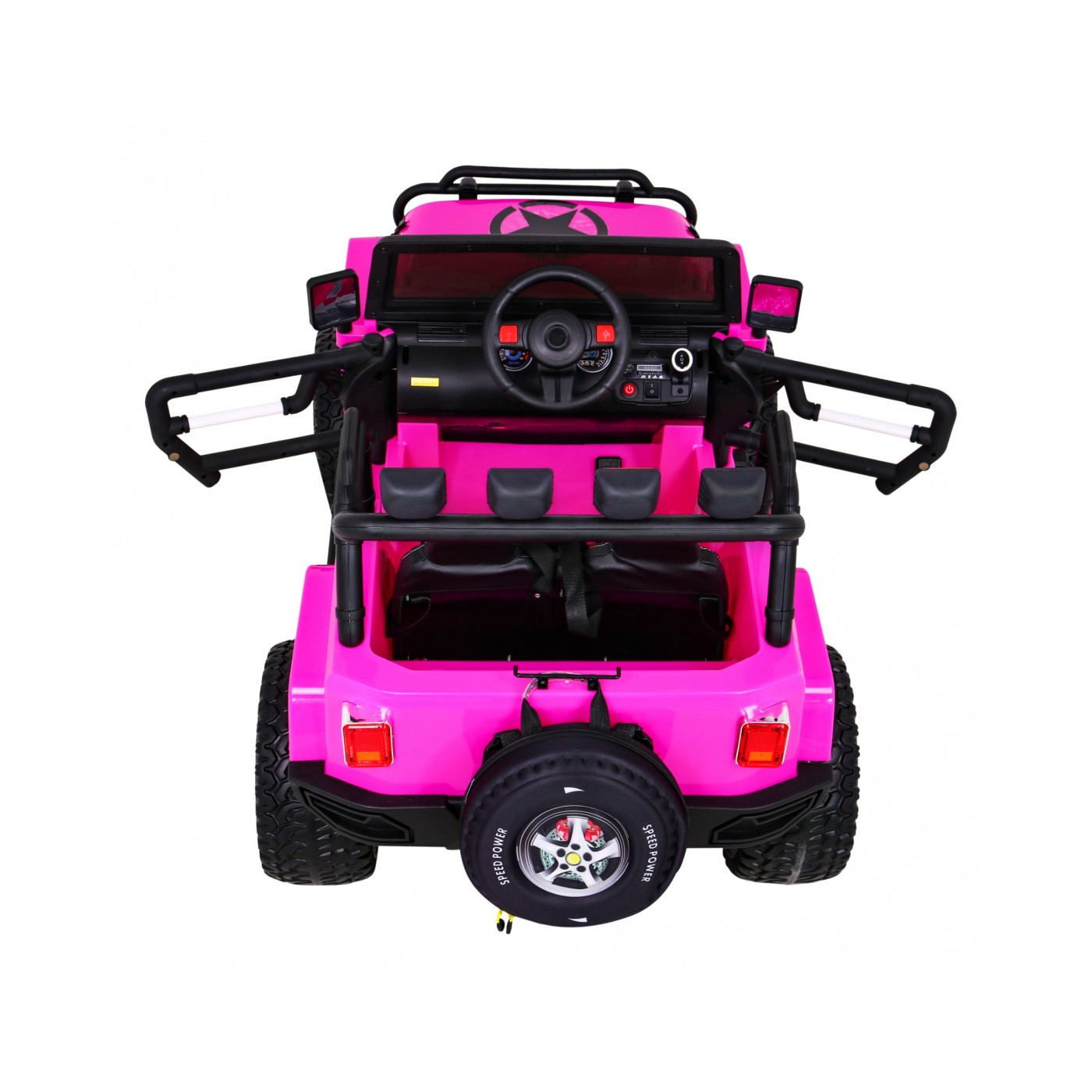 Monster Jeep 4x4 růžový