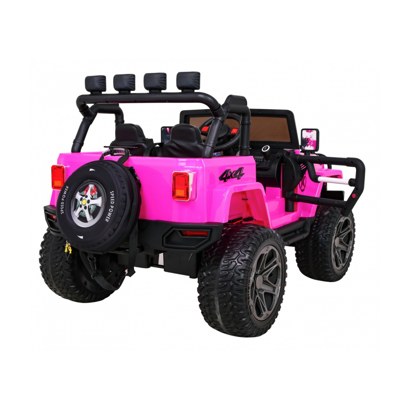 Monster Jeep 4x4 růžový