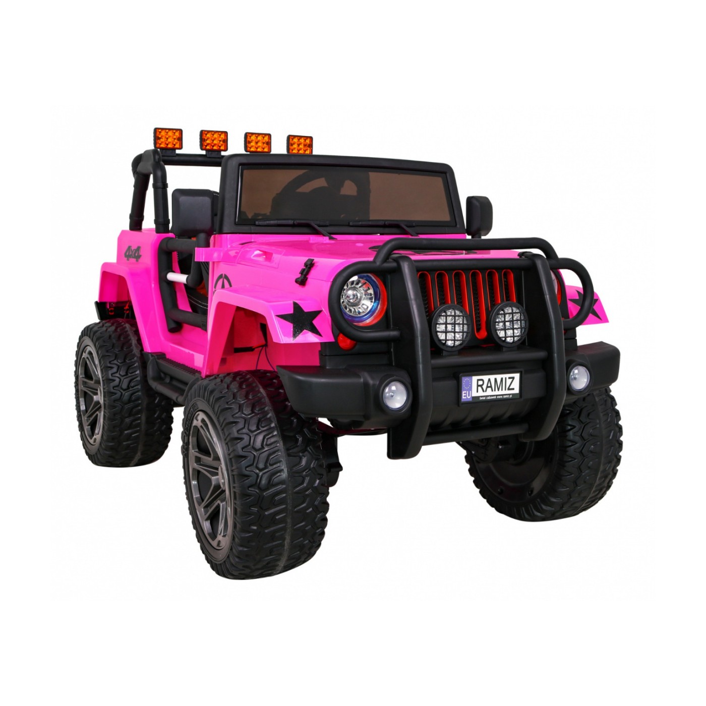 Monster Jeep 4x4 růžový