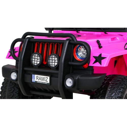 Monster Jeep 4x4 růžový