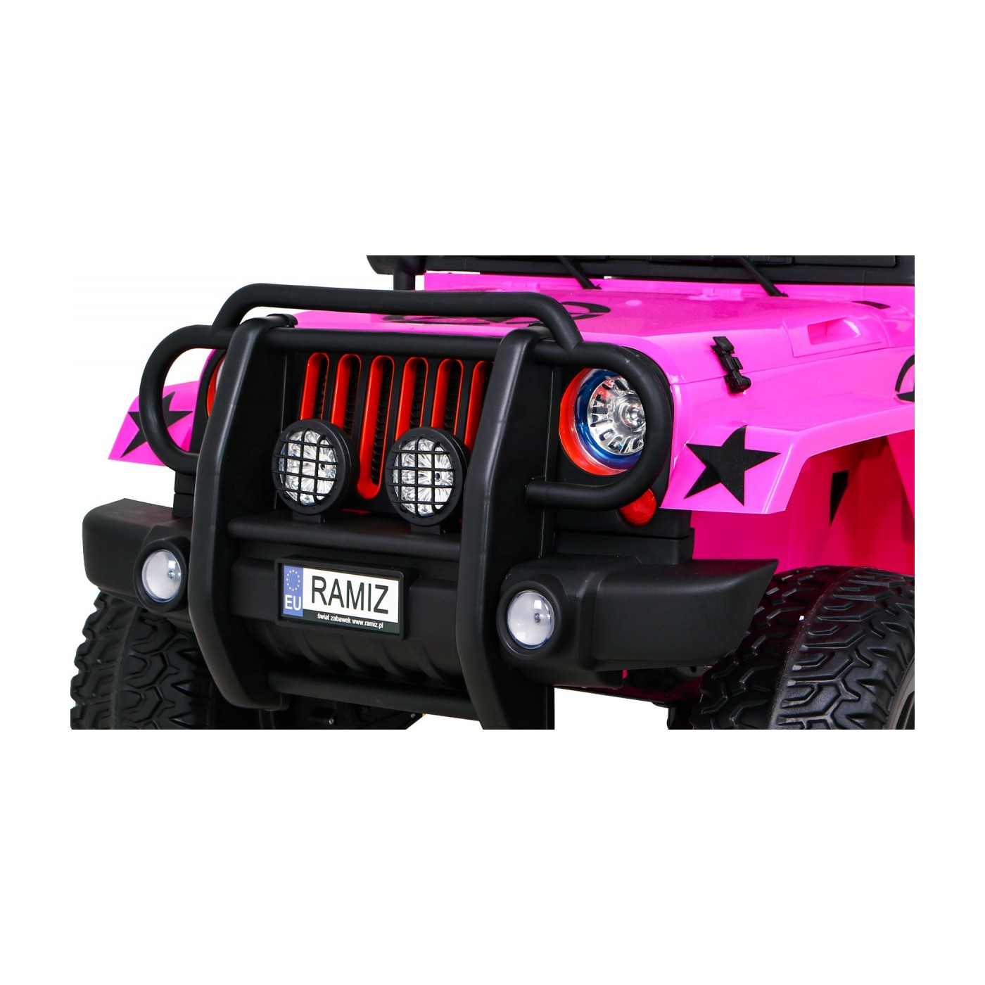 Monster Jeep 4x4 růžový