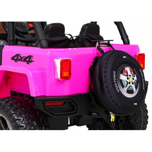 Monster Jeep 4x4 růžový