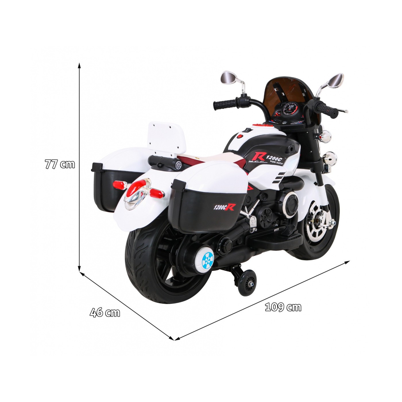 MOTOROVÉ vozidla 1200CR Bílý