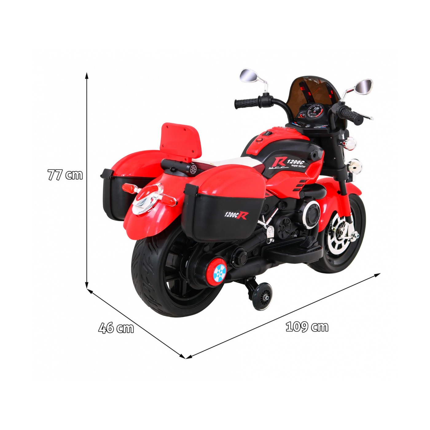 MOTOROVÉ vozidlo 1200CR červená