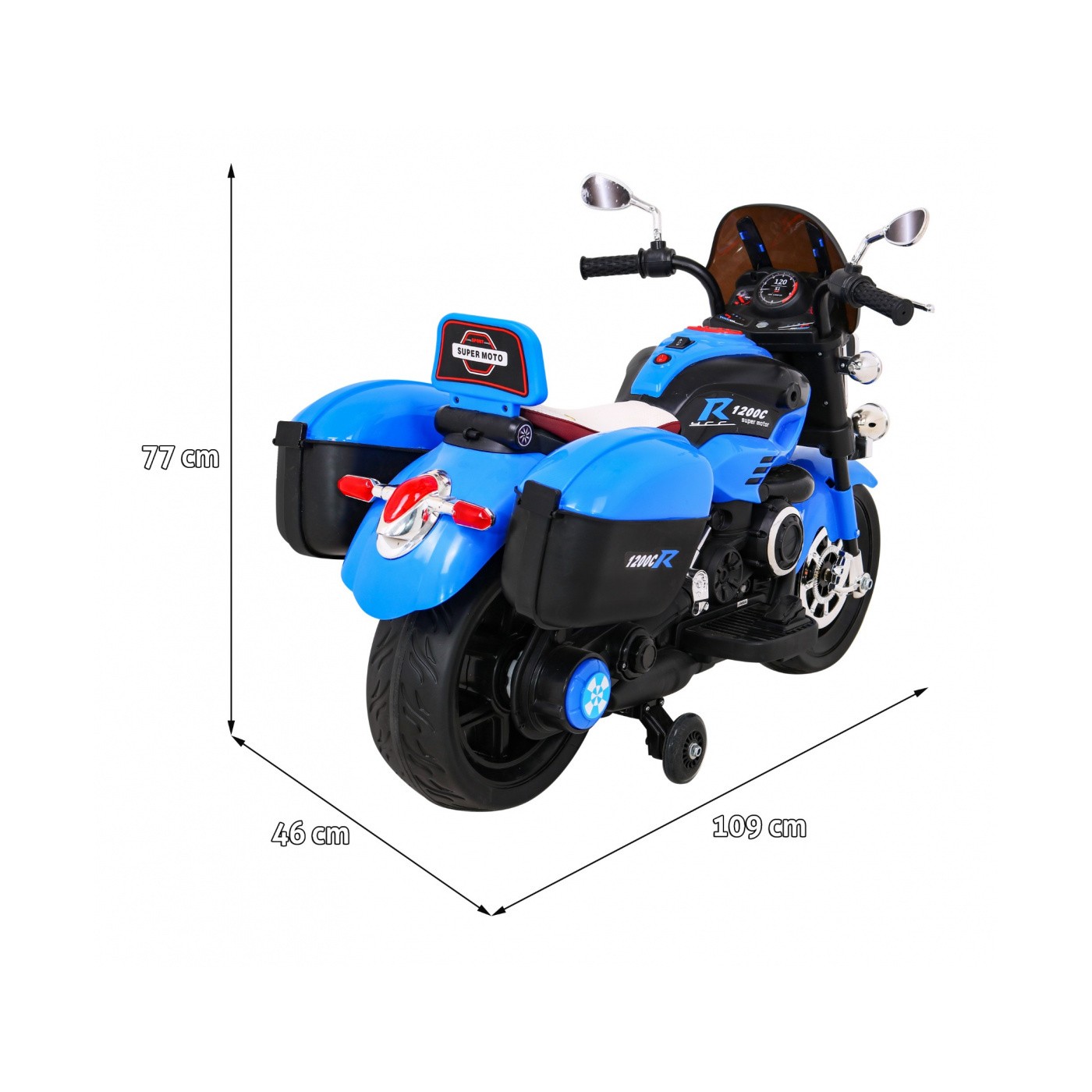 MOTOROVÉ vozidla 1200CR modrý