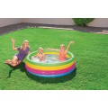 Nafukovací bazén 4 kruhy Dětská sprchová vanička 157x46cm BESTWAY Rainbow + Opravná lišta