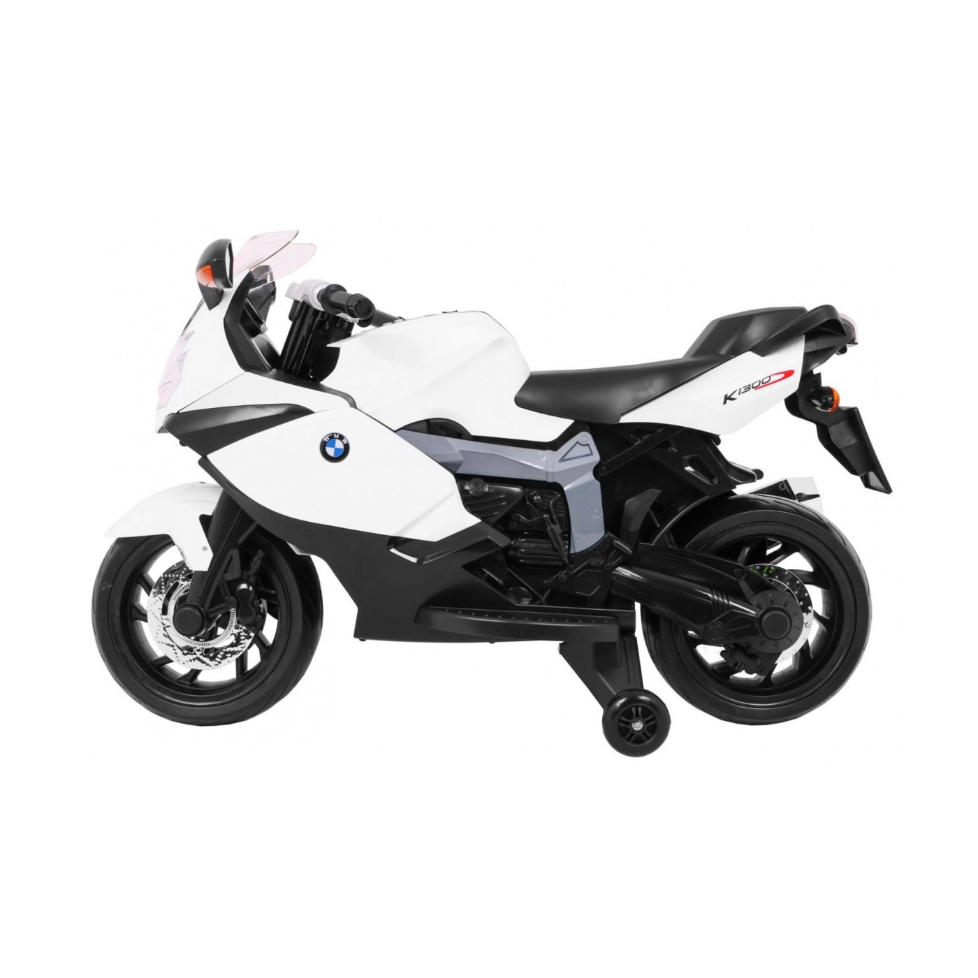 BMW K1300S Dětské Dobíjecí Kolo Bílá Pomocná Kola Divoká Světla Pomalý Start