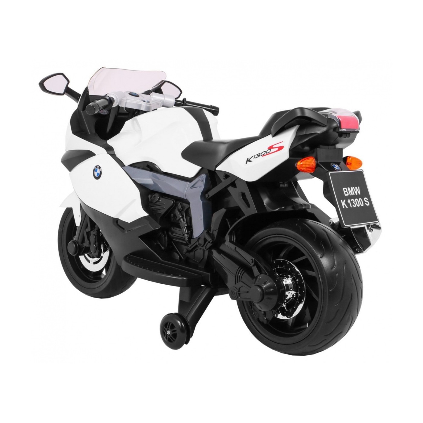 BMW K1300S Dětské Dobíjecí Kolo Bílá Pomocná Kola Divoká Světla Pomalý Start