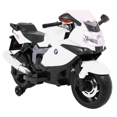 BMW K1300S Dětské Dobíjecí Kolo Bílá Pomocná Kola Divoká Světla Pomalý Start