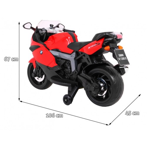 BMW K1300S Dětské Dobíjecí Kolo Červená Pomocná Kola Divoká Světla Pomalý Start