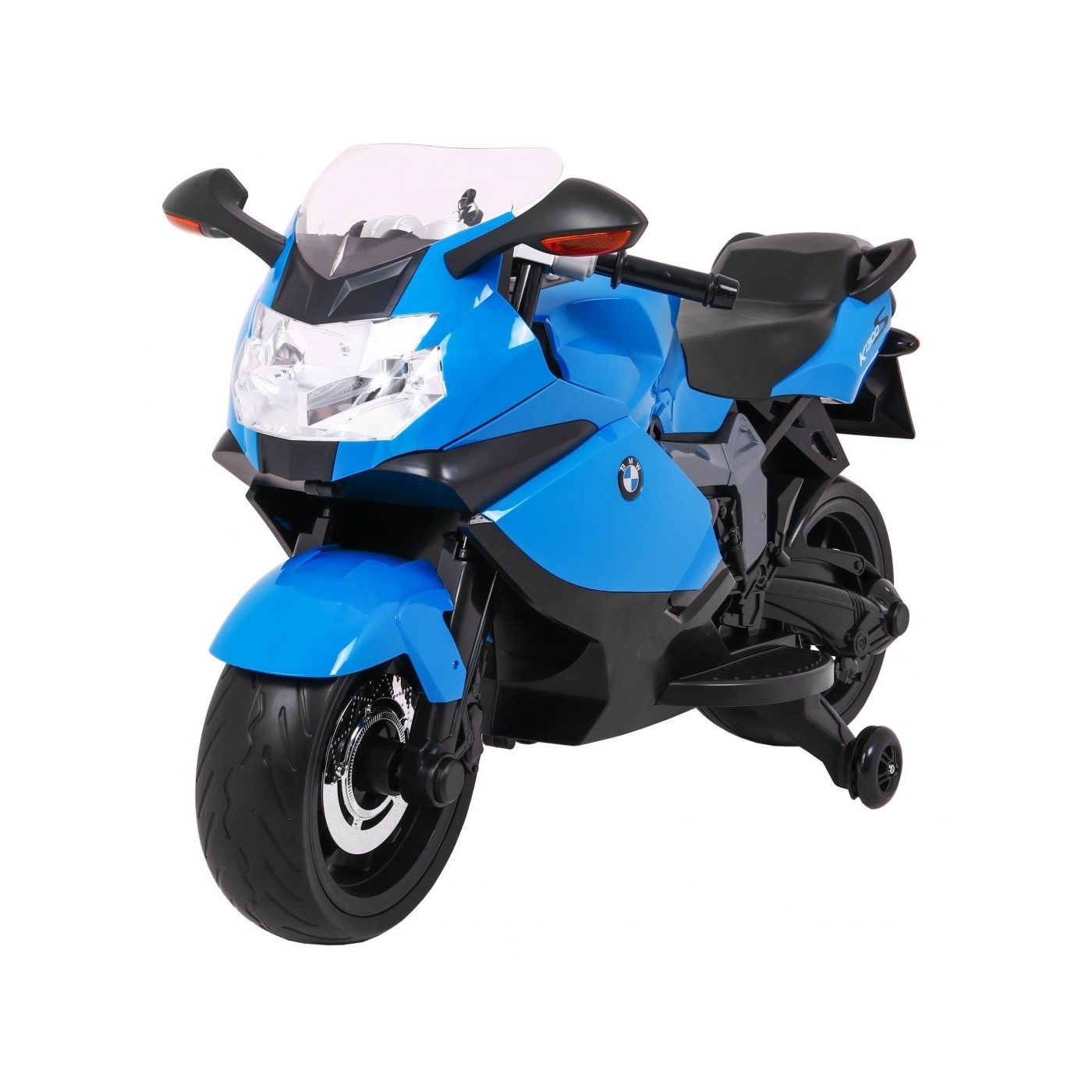 BMW K1300S Dětské Dobíjecí Kolo Modrá Pomocná Kola Divoká Světla Pomalý Start