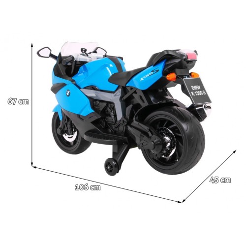 BMW K1300S Dětské Dobíjecí Kolo Modrá Pomocná Kola Divoká Světla Pomalý Start