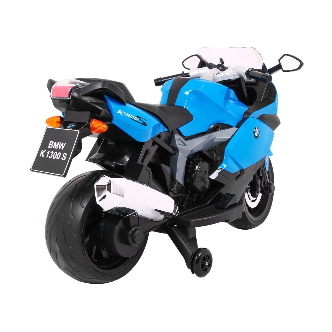 BMW K1300S Dětské Dobíjecí Kolo Modrá Pomocná Kola Divoká Světla Pomalý Start