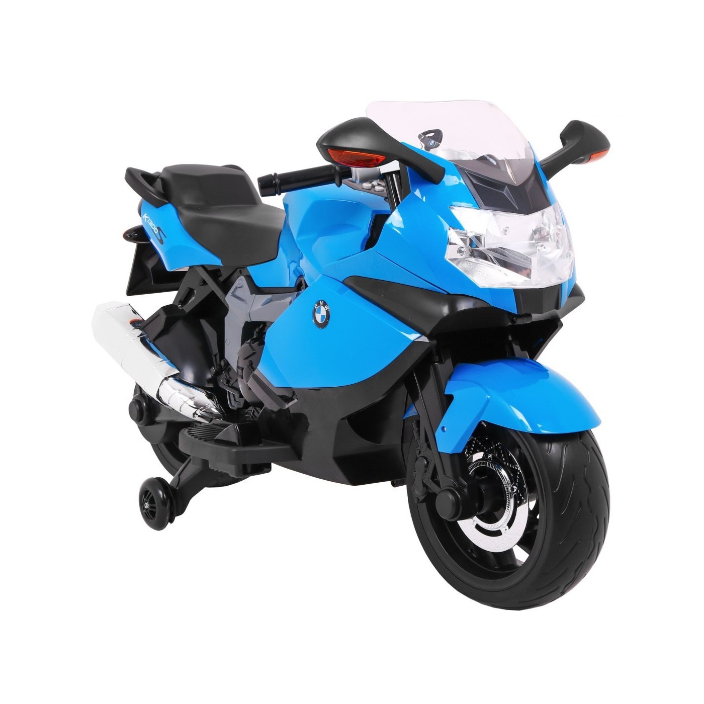 BMW K1300S Dětské Dobíjecí Kolo Modrá Pomocná Kola Divoká Světla Pomalý Start