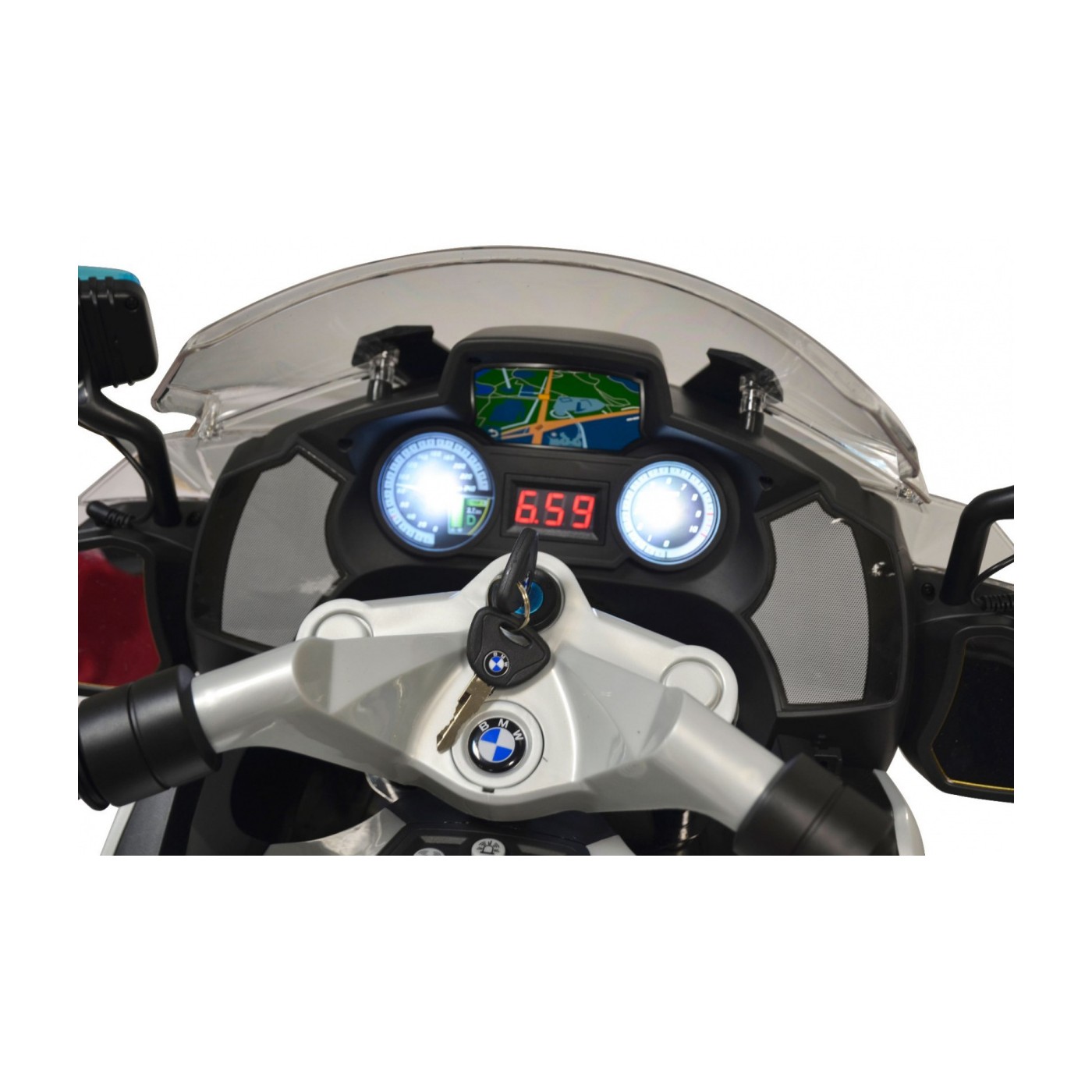 BMW R1200RT Policejní dětská přídavná kola s elektromotorem Wild LED EVA Pomalý start