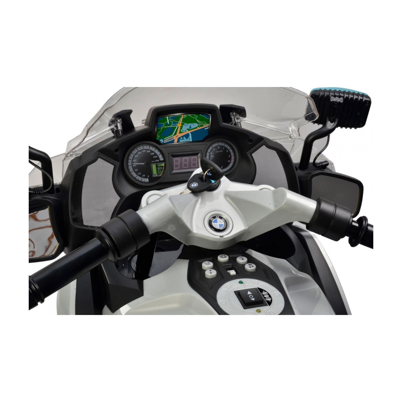 BMW R1200RT Policejní dětská přídavná kola s elektromotorem Wild LED EVA Pomalý start